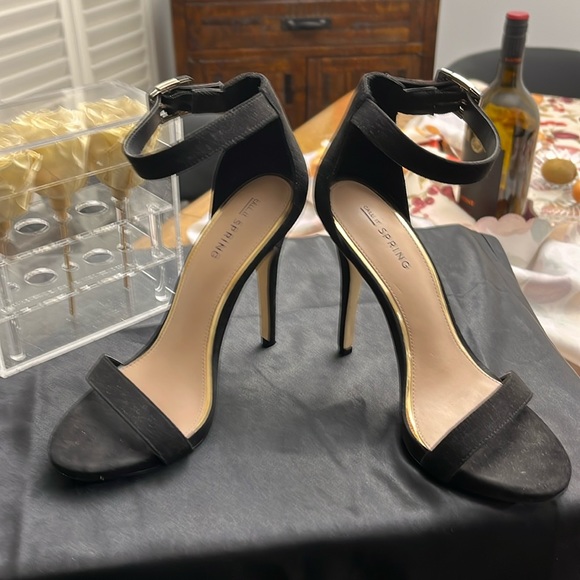 Call it springs High heel sandals suede with gold trim - Picture 3 of 6